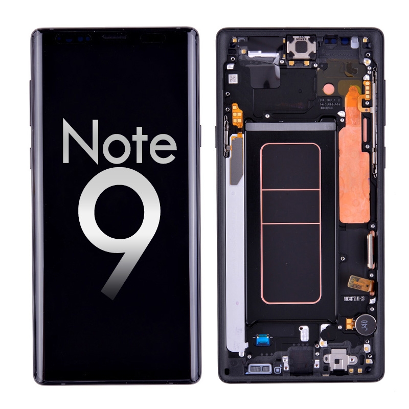 OLED Screen Display with Digitizer Touch Panel and Frame for Samsung Galaxy Note 9 N960(Black Frame)