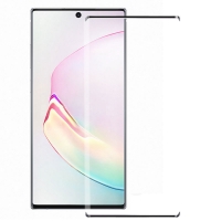 Full Curved Tempered Glass Screen Protector for Samsung Galaxy Note 10 Plus - Black(Retail Packaging)