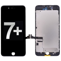LCD Screen Display Touch Digitizer +Back Plate for iPhone 7 Plus(5.5 inches)(High Quality) - Black