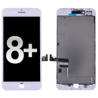 LCD Screen Display Touch Digitizer +Back Plate for iPhone 8 Plus (5.5 inches) ( High Quality) - White