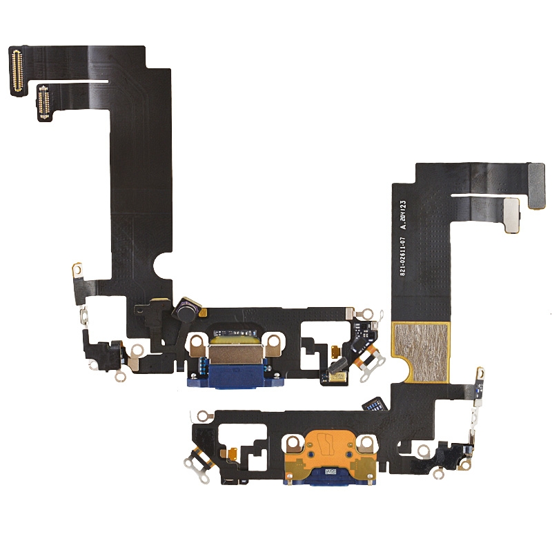 Charging Port with Flex Cable for iPhone 12 mini (5.4 inches) (Super High Quality) - Blue