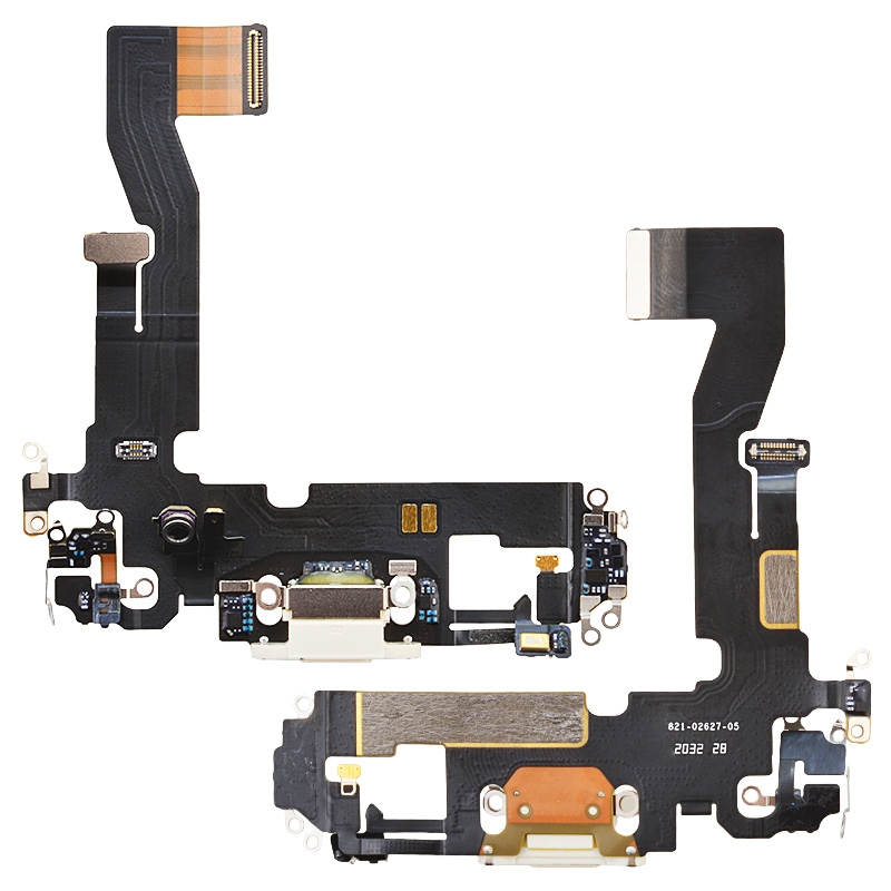 Charging Port with Flex Cable for iPhone 12 (6.1 inches)(Super High Quality) - White