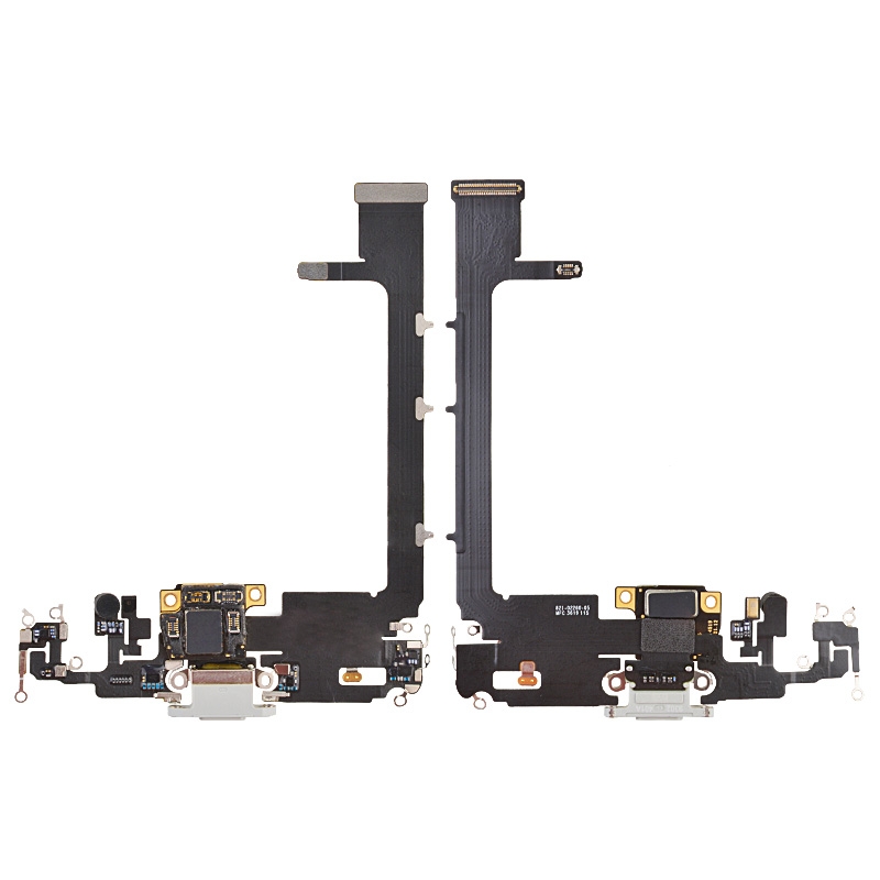 Charging Port Flex Cable with Interconnect Board for iPhone 11 Pro Max(6.5 inches)(High Quality) - Silver