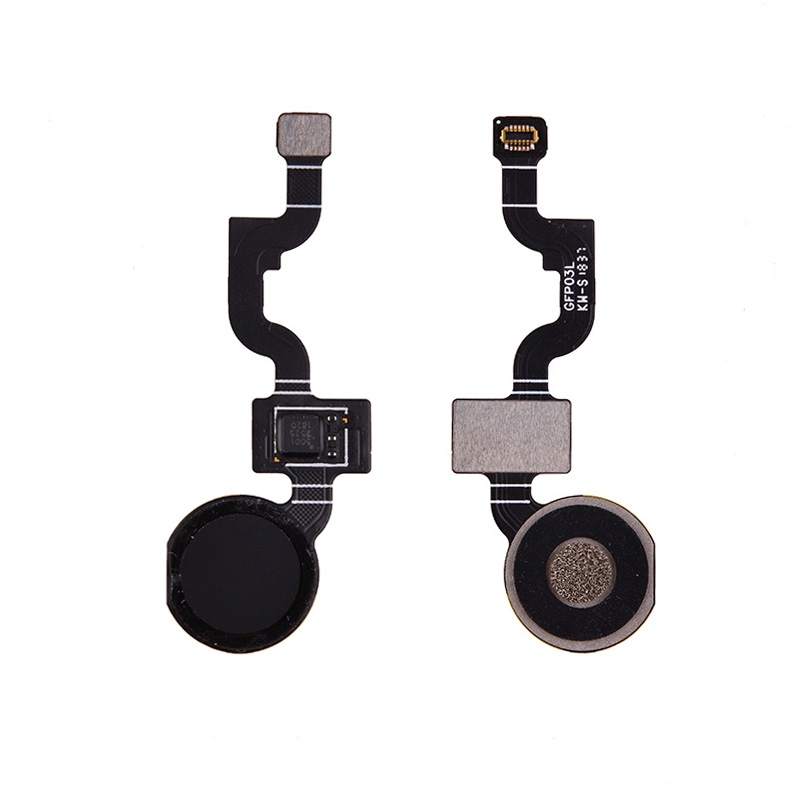 Home Button with Flex Cable,Connector and Fingerprint Scanner Sensor for Google Pixel 3a XL - Black
