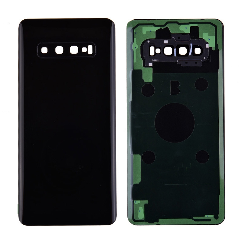 Back Cover with Camera Glass Lens and Adhesive Tape for Samsung Galaxy S10 Plus G975 - Prism Black