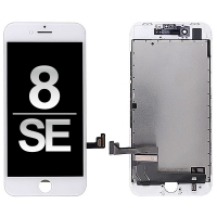 LCD Screen Display Touch Digitizer +Back Plate for iPhone 8/ SE (2020) (High Quality) - White
