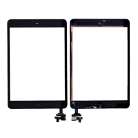 Touch Screen Digitizer With Home Button, IC Control Circuit, Logic Board Flex Cable for iPad mini 1/  iPad mini 2 (High Quality)- Black