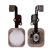 Home Button with Flex Cable Ribbon, Home Button Connector for iPhone 6S(4.7 inches)/ 6S Plus(5.5 inches) - White