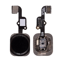 Home Button with Flex Cable Ribbon, Home Button Connector for iPhone 6S(4.7 inches)/ 6S Plus(5.5 inches) - Black
