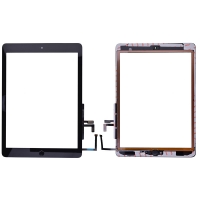 Touch Screen Digitizer With Home Button and Home Button Flex Cable for New iPad 2017 (9.7 inches)(Super High Quality) - Black