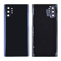 Back Cover with Camera Glass Lens and Adhesive Tape for Samsung Galaxy Note 10 Plus N975 - Black