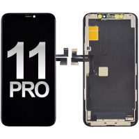 Premium Soft OLED Screen Touch Digitizer Frame Assembly for iPhone 11 Pro (High Quality) - Black