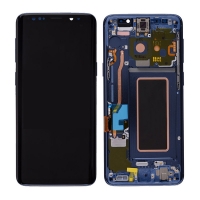 OLED Screen Digitizer with Frame Assembly  for Samsung Galaxy S9 G960（Refurbished）- Blue