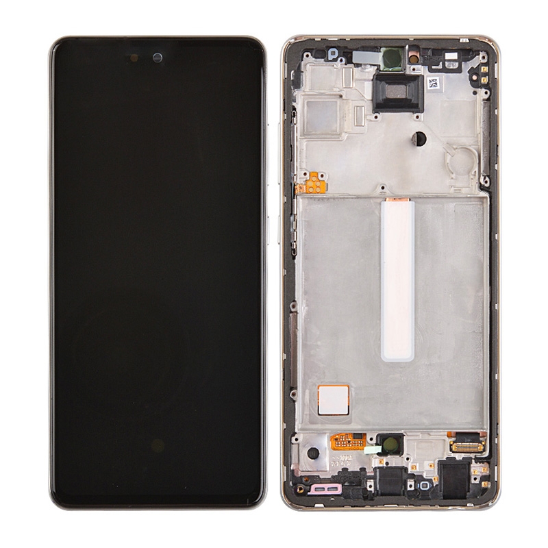 OLED Screen Digitizer Assembly With Frame for Samsung Galaxy A52 5G (2021) A526 (Refurbished) - Awesome White