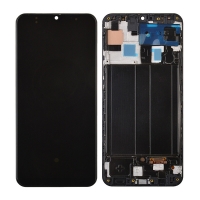 OLED Screen Digitizer Assembly With Frame for Samsung Galaxy A50 (2019) A505U (for North America Version) - Black
