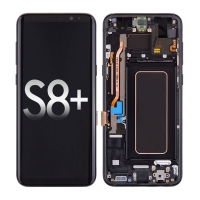 OLED Screen Digitizer with Frame Assembly for Samsung Galaxy S8 Plus G955U (Refurbished) - Midnight Black