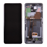 OLED Screen Digitizer with Frame Assembly for Samsung Galaxy S20 Ultra G988B/ S20 Ultra 5G G988 (Refurbished) - Cosmic Gray
