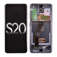 OLED Screen Digitizer with Frame for Samsung Galaxy S20 G980/ S20 5G G981 (Refurbished) - Cosmic Gray (Excluding Verizon)