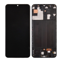 LCD Screen Digitizer Assembly With Frame for Samsung Galaxy A50 (2019) A505U (for North America Version) - Black (Incell)
