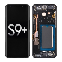 OLED Screen Digitizer with Frame Replacement for Samsung Galaxy S9 Plus G965 (Aftermarket) - Midnight Black