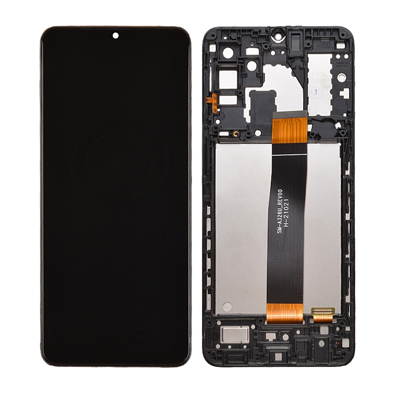 LCD Screen Digitizer Assembly With Frame for Samsung Galaxy A32 5G (2021) A326U (for North America Version) - Black