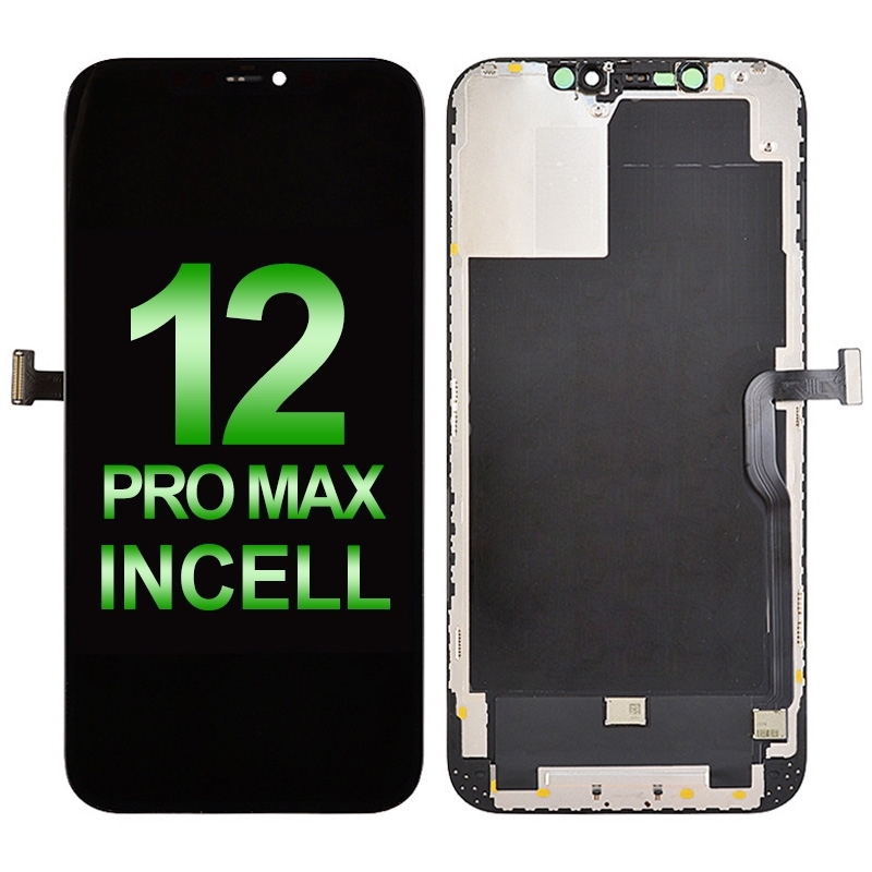 LCD Screen Digitizer Assembly with Frame for iPhone 12 Pro Max (RJ Incell/ COF) (Compatible for IC Chip Transfer) - Black