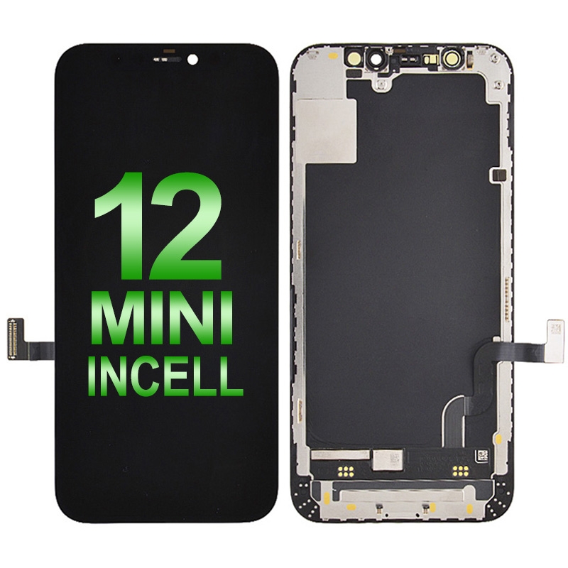 PH-LCD-IP-001083BKIR LCD Screen Digitizer Assembly With Frame for iPhone 12 mini (RJ Incell/ COF)(Compatible for IC Chip Transfer) - Black