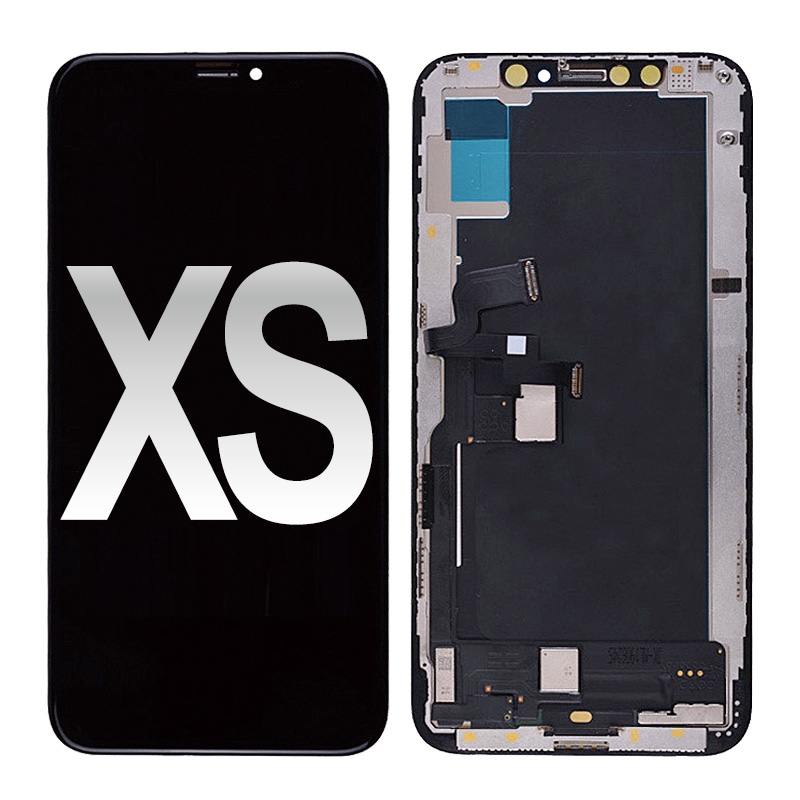 Premium Soft OLED Screen Display Touch Digitizer Frame Assembly for iPhone XS (High Quality) - Black