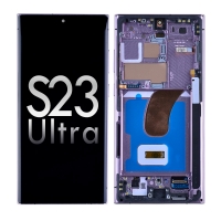 PH-LCD-SS-003473PL OLED Screen Digitizer Assembly with Frame for Samsung Galaxy S23 Ultra 5G S918 (for America Version)(Premium) - Lavender