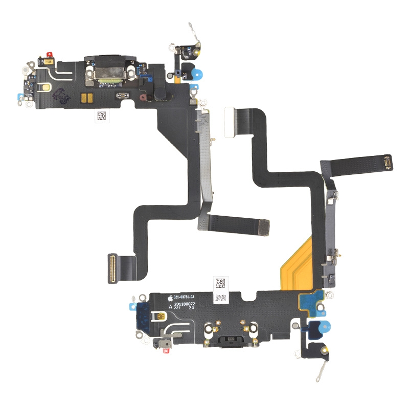 PH-CF-IP-005711BKA Charging Port with Flex Cable for iPhone 14 Pro (High Quality) - Black