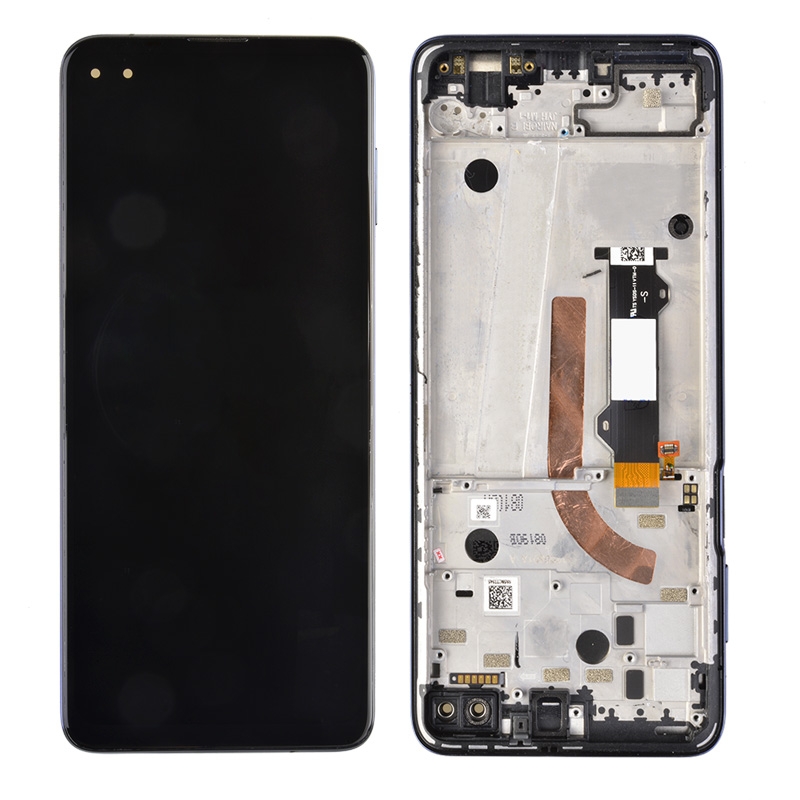 PH-LCD-MT-001053BU LCD Screen with Frame Digitizer Assembly for Motorola One 5G XT2075 - Blue