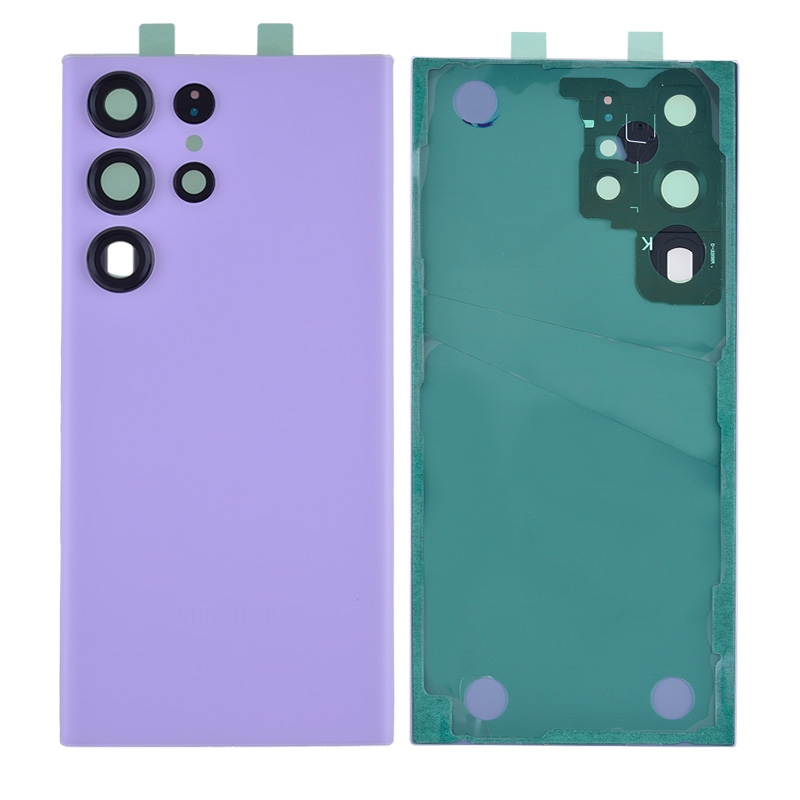 PH-HO-SS-002701PL Back Cover with Camera Glass Lens and Adhesive Tape for Samsung Galaxy S23 Ultra S918 (for SAMSUNG) - Lavender