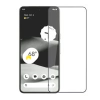MT-SP-GO-000272BK Full Cover Tempered Glass Screen Protector for Google Pixel 8 - Black (Retail Packaging)