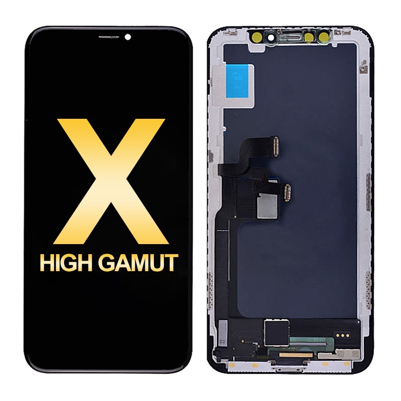PH-LCD-IP-00079BKG LCD Screen Digitizer Assembly for iPhone X (High Gamut/ Aftermarket Plus) - Black