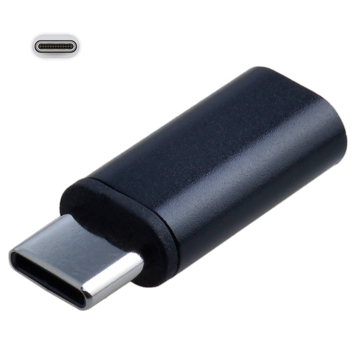 EI-DA-IP-00015BK Type C Male to 8 Pin Female Adapter - Black