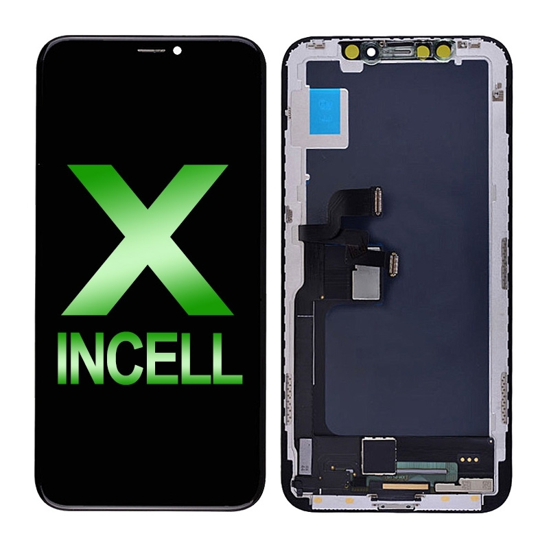 PH-LCD-IP-00079BKC LCD Screen Digitizer Assembly with Frame for iPhone X (Incell/ COG) - Black