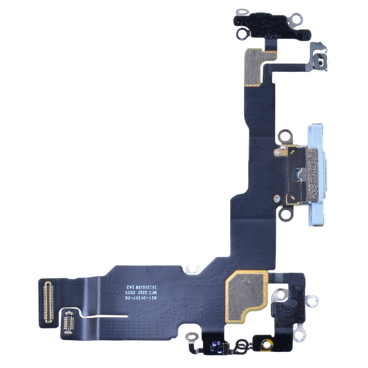 PH-CF-IP-005881BUA Charging Port with Flex Cable for iPhone 15 (High Quality) - Blue