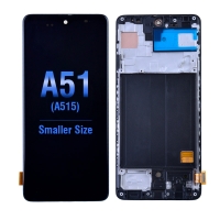 PH-LCD-SS-002893BKS OLED Screen Digitizer Assembly With Frame for Samsung Galaxy A51 2019 A515 (Aftermarket) - Prism Crush Black
