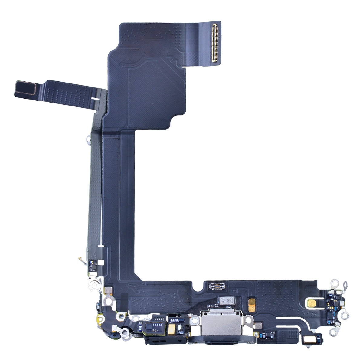 PH-CF-IP-005911BKA Charging Port with Flex Cable for iPhone 15 Pro Max (High Quality) - Black Titanium