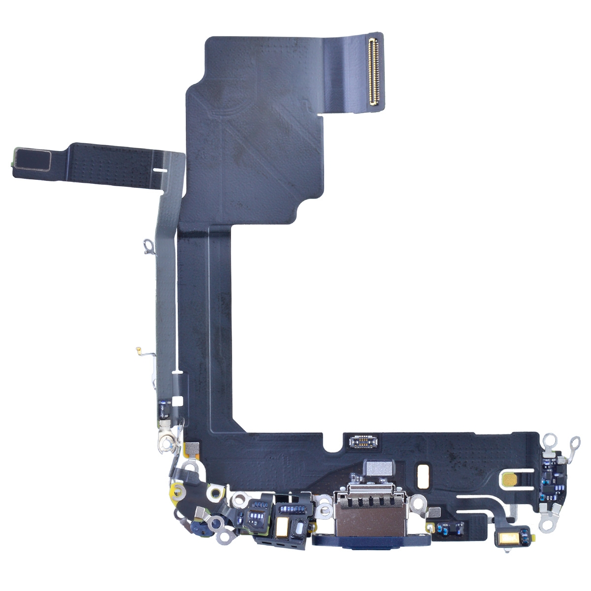 PH-CF-IP-005901BUA Charging Port with Flex Cable for iPhone 15 Pro (High Quality) - Blue Titanium