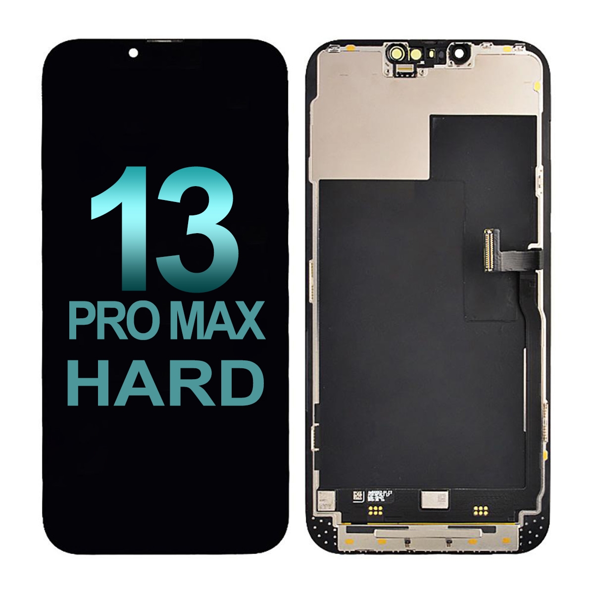 PH-LCD-IP-001243HR Hard OLED Screen Digitizer Assembly with Portable IC for iPhone 13 Pro Max (Aftermarket Plus)