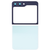 PH-HO-SS-002753LG Back Cover with Camera Glass Lens and Adhesive Tape for Samsung Galaxy Z Flip5 5G F731 (Up and down cover) - Mint