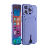 CS-PJ-IP-00004PL Protect Case with Card Horder for iPhone 15 Pro Max - Purple